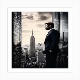 Man In Suit 1 Art Print