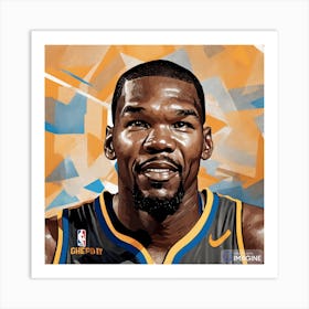 Kevin Durant AI Art Print