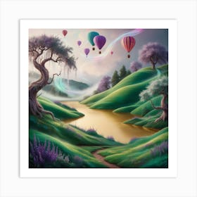 Hot Air Balloons Art Print