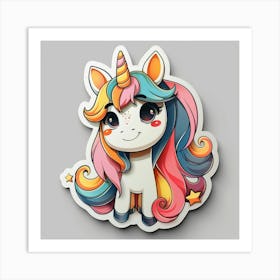 Unicorn Sticker 132 Art Print