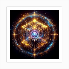 Cube Of Light 15 Art Print