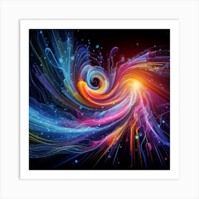 Abstract Swirl Art Print