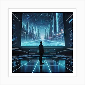 Futuristic City 15 Art Print