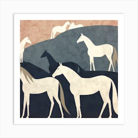 Abstract Equines Collection 3 Art Print