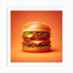 Burger1 Art Print