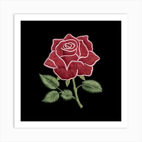 Red Rose 8 Art Print