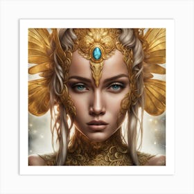 Golden Goddess Art Print