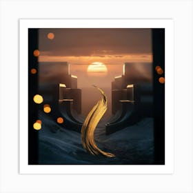 Golden Hair 1 Art Print