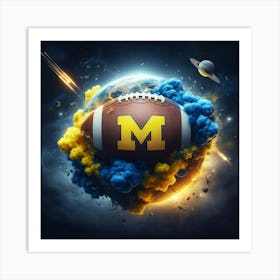 Michigan Wolverines Football Art Print