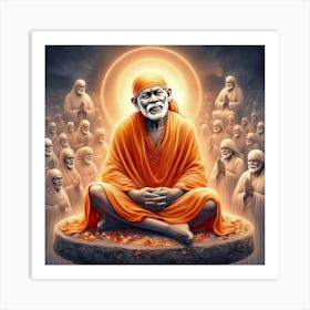 Sai Baba Art Print