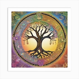 Sacred Tree Of Life 222 Art Print