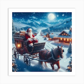 Christmas Santa Claus Art Print