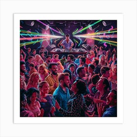 Dj Party Art Print