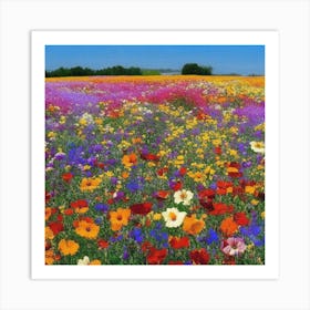 Field Of Flowers Art Print