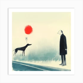 Dogs And Their People VII Art Print