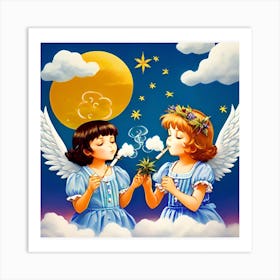 Blissed Out Angels Art Print