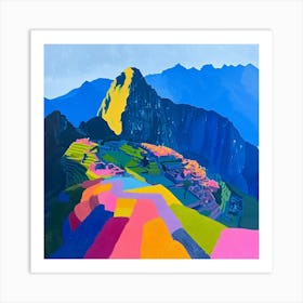 Abstract Travel Collection Machu Picchu Peru 4 Art Print