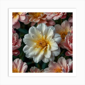 Dahlias 3 Art Print