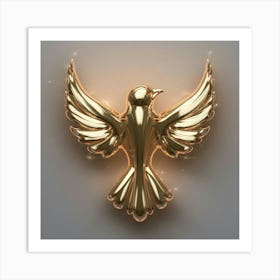 Golden Dove Art Print