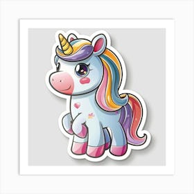 Unicorn Sticker 95 Art Print