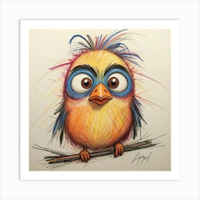 Angry Bird Art Print