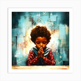 Bless Our Hearts - Bedtime Prayer Art Print