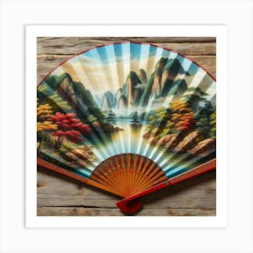 Asian Fan 1 Art Print