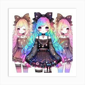 Kawaii 3 Art Print