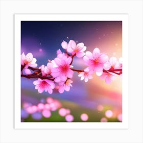 Cherry Blossoms Art Print