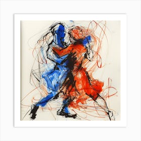 Ballroom Dancers Art Print