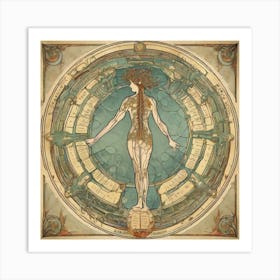 Nouveau Anatomy Series - 11 Art Print