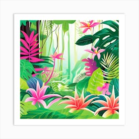 Tropical Jungle Art Print