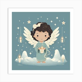 Christmas Angel 8 Art Print