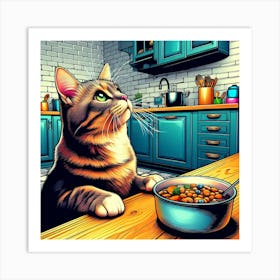 Feline Creative Cat Illustration 68 1 Art Print