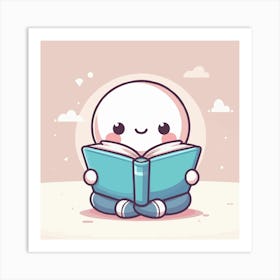 Books Design Collection Cartoon Reading Book Book Collection (5) Art Print