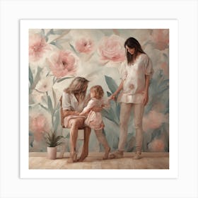 Mother And Daughter Art Print