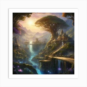 Fairytale Landscape Art Print