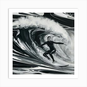 'Surfing' 2 Art Print