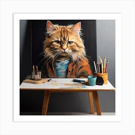 Cat Portrait Art Print