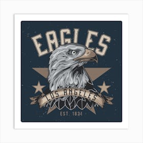 Eagles Los Angeles Art Print