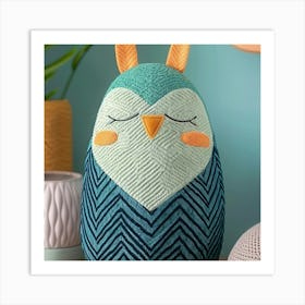 Owl Kawaii Art Print