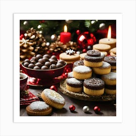 Christmas Desserts 7 Art Print