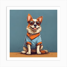 Corgi Dog Art Print