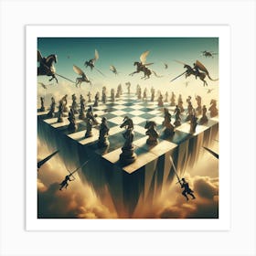 Chess Game Art Print