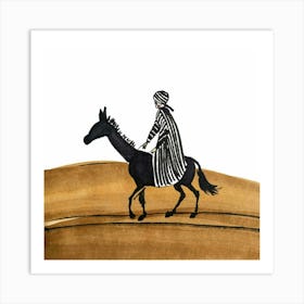 Donkey Rider Art Print