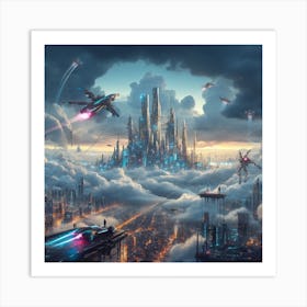 Sci Fi Book Cover Art Art Print