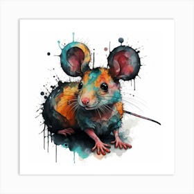 Mouse Painting Art Print