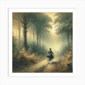 'The Foggy Woods' Art Print Art Print