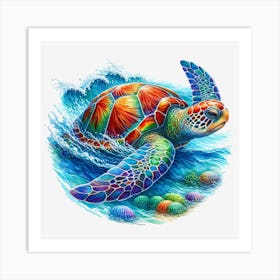 Sea Turtle 1 Art Print