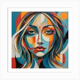 Wolman's Face paintings art print 1 Art Print